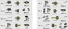 A collage of different Kärcher pressure washer accessories, each numbered from 1 to 8. Produktbild-Vorschau