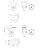 Set mit Möbelrollen Ø 40 mm mit und ohne Bremse, gummierte Produktbild-Vorschau 2