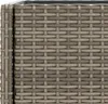 vidaXL Pflanzkübel mit Ablage Grau Poly Rattan Produktbild-Vorschau 9