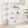 vidaXL Příborník bílý 80x30x119,5 cm odvozený výrobek ze Náhled obrázku produktu 1