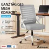 ALFORDSON Bürostuhl, Lendenstütze, Atmungsaktives Netz und Produktbild-Vorschau 3