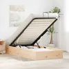 vidaXL Ottoman Bettgestell mit Stauraum Natur 70 x 190 cm Produktbild-Vorschau 2