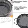 Faltbarer Silikon-Filterkorb, rund und dehnbar, perfekt für Produktbild-Vorschau 3