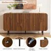 Merax Sideboard Mid-Century mit 4 Türen und Einlegeböden, Produktbild-Vorschau 6