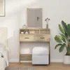 vidaXL Toaletný stolík Sonoma dub 79 x 41 x 140 cm Materiál Náhľad obrázku produktu 2
