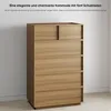 Kommode 6 Schubladen 80x127 cm – Kleiderschrank/Schrank in Produktbild-Vorschau 5
