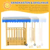 Outsunny, sabbiera con tetto, 133x129x137,5 cm, sabbiera in Anteprima dell’immagine prodotto 4