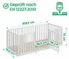 CADANI Teso Kinderbett 90x200 cm – Bodenbett & Laufgitter,  Produktbild-Vorschau 2