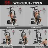 HOMCOM Posilňovacia stanica Multigym vrátane závaží, Náhľad obrázku produktu 4