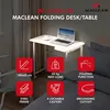 Opklapbaar bureau "Maclean", wit, mobiel, 100 x 65 cm, Productafbeelding-voorbeeld 6