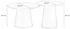Bronx71 Couchtisch Set Ash rund Ø50 / 62 cm Eiche hell Produktbild-Vorschau 10