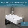 doporro Petit Lavabo Vasque à Poser Lave Mains Blanc Voir les images du produit 3
