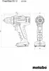 Technical drawing of a cordless drill with dimensions and branding. Anteprima dell’immagine prodotto