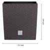 Květináč RATO LOW s vkladem 22,3 cm - barva: umbra Anteprima dell’immagine prodotto 18