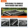 A collage of images showing car roof racks and different types of car roof rails. Náhľad obrázku produktu