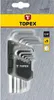 TOPEX Chiavi esagonali 1,5-10 mm, set di 9 pezzi. Anteprima dell’immagine prodotto 3