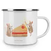 Mr. & Mrs. Panda Emaille Tasse Mäuse Kuchen - Weiß - Produktbild-Vorschau 3