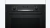 Front view of a black built-in oven. Produktbild-Vorschau