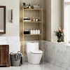 HOMCOM Scaffale per bagno a 3 ripiani, salvaspazio, in Anteprima dell’immagine prodotto 8