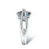 Damen-Ring, X-förmiger Zirkonia-Schmuck, Vintage-Ring mit Produktbild-Vorschau 7