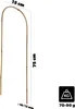 KADAX Bambusstäbe in U-Form, 75cm x 10/12mm x 15cm, 10er Produktbild-Vorschau 2