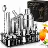 Cocktail Shaker Set 24-teilig aus Edelstahl – Boston Produktbild-Vorschau 1
