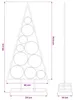Kerstdecoratie kerstboom 90 cm metaal zwart Productafbeelding-voorbeeld 7