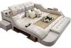 Doppel Luxus Leder Bett + USB Polster Betten Moderne Hotel Produktbild-Vorschau 4