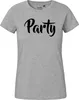 Huuraa Damen T-Shirt Party Schriftzug XL Sport Grey Bio Produktbild-Vorschau 2