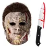 Michael Myers Maske, Horror Maske mit Spielzeugmesser, Produktbild-Vorschau 2