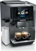 A Siemens coffee machine is shown with two cups of coffee. Produktbild-Vorschau
