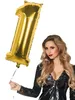Boland Folienballon Zahl 86 cm, Gold, für Geburtstag und Produktbild-Vorschau 2