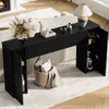 FABATO 155 cm gewellte Konsole mit 2 versteckten Produktbild-Vorschau 7