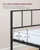 VASAGLE Metallbett 160 x 200 cm, stabiler Bettrahmen mit Produktbild-Vorschau 5