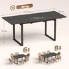 Mesa de comedor extensible HOMCOM, 140/180 x 80 cm, para Vista previa de la imagen del producto 3
