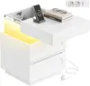 WOLTU Nachttisch mit Ladefunktion und LED-Beleuchtung, Produktbild-Vorschau 1