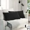 vidaXL Vankúše na pohovku, 2 ks, čierne, 80 x 40 cm, Náhľad obrázku produktu 2