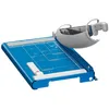 A blue paper trimmer with a gray cutting arm is shown against a white background. Anteprima dell’immagine prodotto