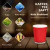 Riffelbecher 300ml Rot 1000 Stück Doppelwand Pappbecher Produktbild-Vorschau 6