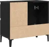 vidaXL Badkamerkast, zwart, eikenlook, 65 x 33 x 60 cm Productafbeelding-voorbeeld 6