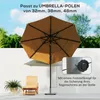 Outsunny supporto per ombrellone in metallo 18,5 kg, Anteprima dell’immagine prodotto 4