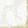 Serwetki celulozowe Duni 3-warstwowe 33 x 33 cm Royal White Podgląd zdjęcia produktu 1