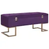 vidaXL Banc avec compartiment de rangement 105 cm Violet Voir les images du produit 7