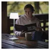 LED stolní lampa KATIE, nabíjecí, bílá Náhled obrázku produktu