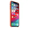 A side view of an orange iPhone case with the phone inside, displaying the home screen. Náhled obrázku produktu