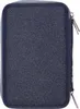 A dark blue pencil case with a glittery texture and rose gold zippers. Náhled obrázku produktu