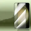 A screen protector is shown placed over a smartphone. Produktbild-Vorschau