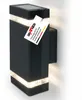 Grafner Aluminium Wandlampe schwarz, IP44, 2x GU10 Fassung, Produktbild-Vorschau 1