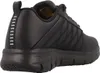A black Skechers women's shoe is shown from the side and back on a white background. Produktbild-Vorschau