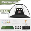 Golf trainingsnet van 3x2 meter met slagmat, inclusief Productafbeelding-voorbeeld 3